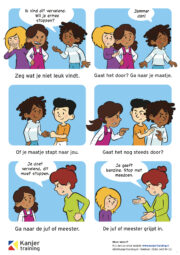 Poster 27 – Conflictposter groep 3/4 -blauwe pet (vernieuwde versie)